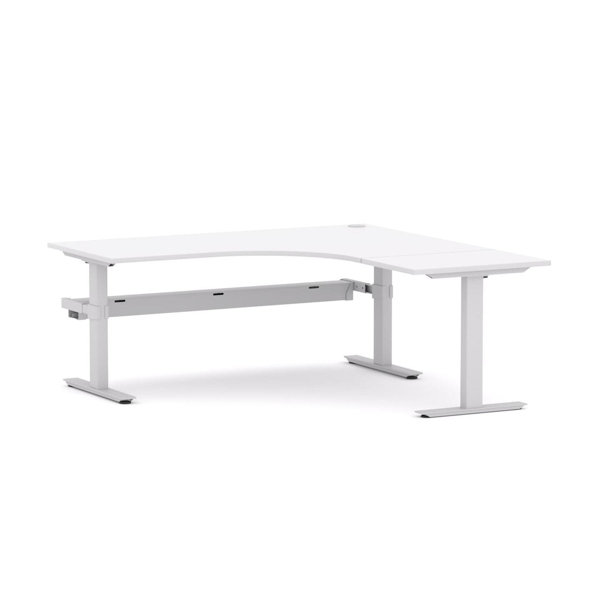 Agile Fixed Rectangle 90° Workstation - alternate view, size or finish; optional items may be shown