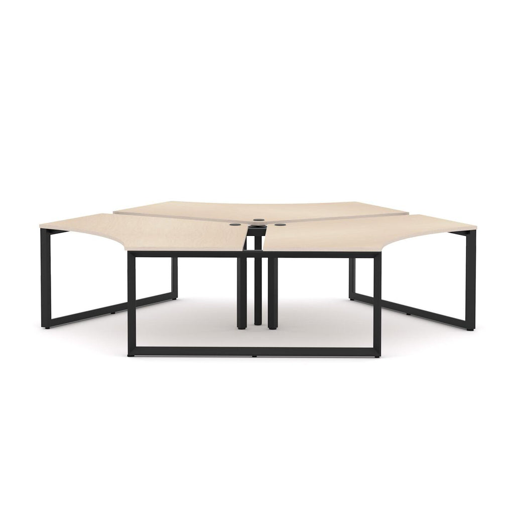 Anvil 3-User 120° Workstation - alternate view, size or finish; optional items may be shown