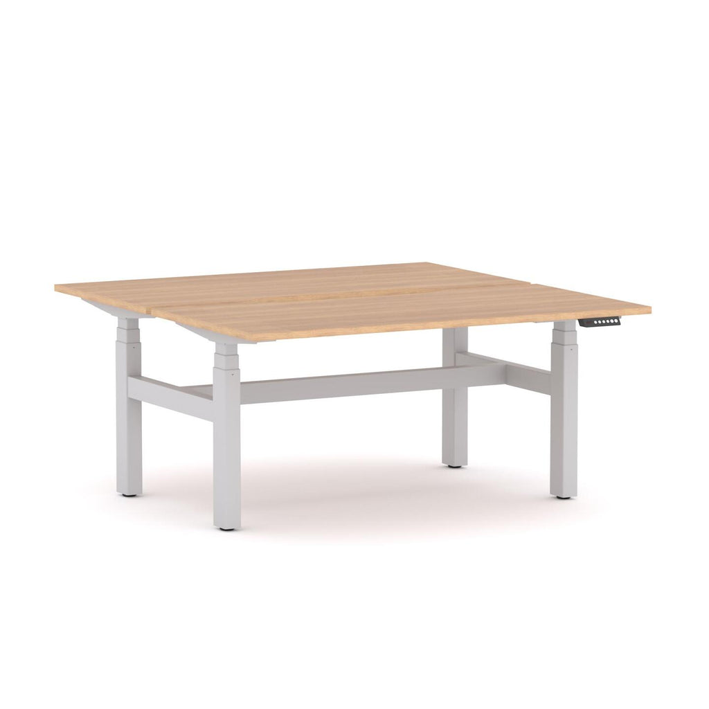 AgileMotion+ 3C/2M Electric Rectangle 2-Person DSD Workstation - alternate view, size or finish; optional items may be shown