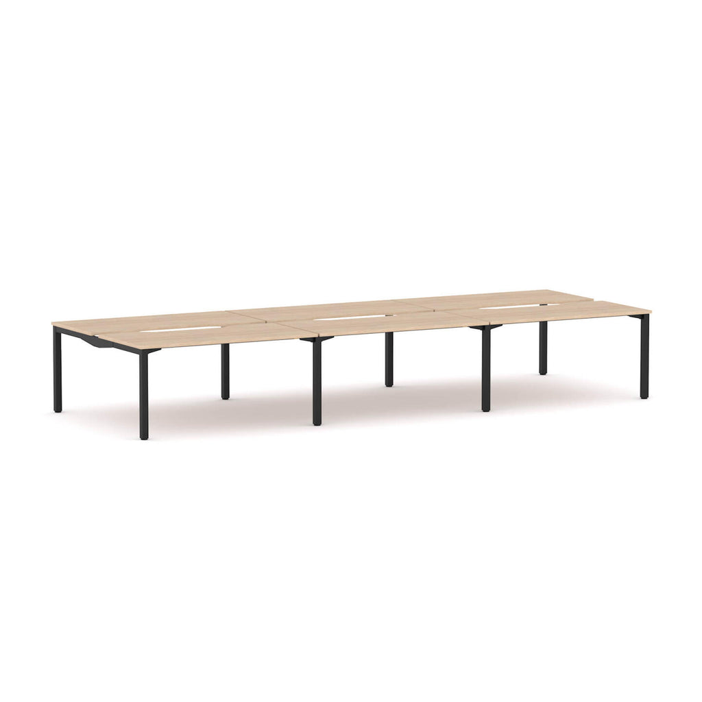 Axis Stretch 6-User Double-Sided Workstation - alternate view, size or finish; optional items may be shown