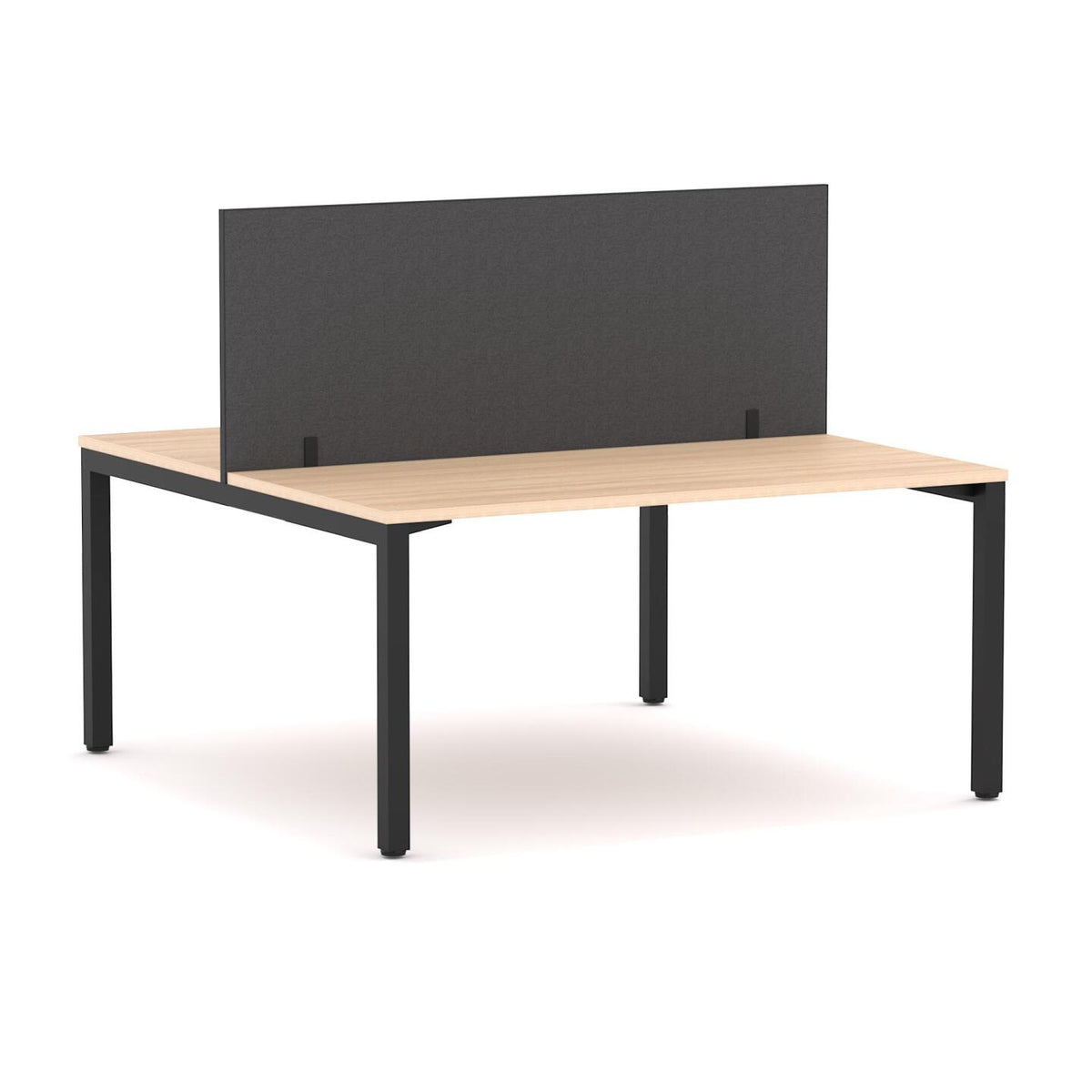 Axis 2-User Double-Sided Workstation with Edge25 Screen - alternate view, size or finish; optional items may be shown
