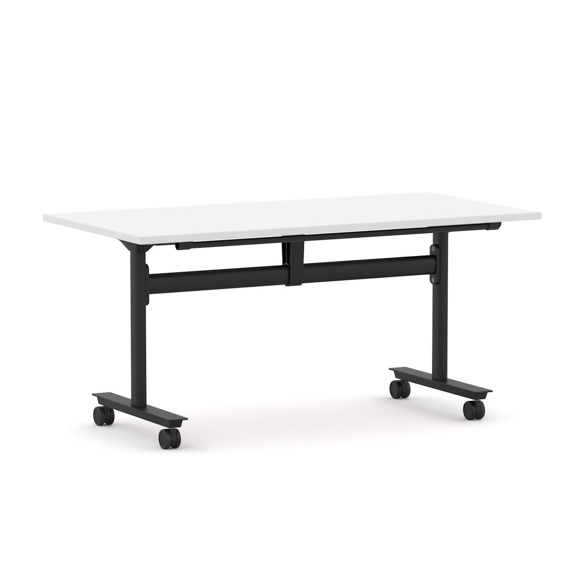 Agile Flip Table — Black, Studio White