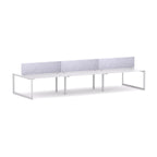 Anvil 6-User Double-Sided Workstation with AcoustiQ Screen - alternate view, size or finish; optional items may be shown