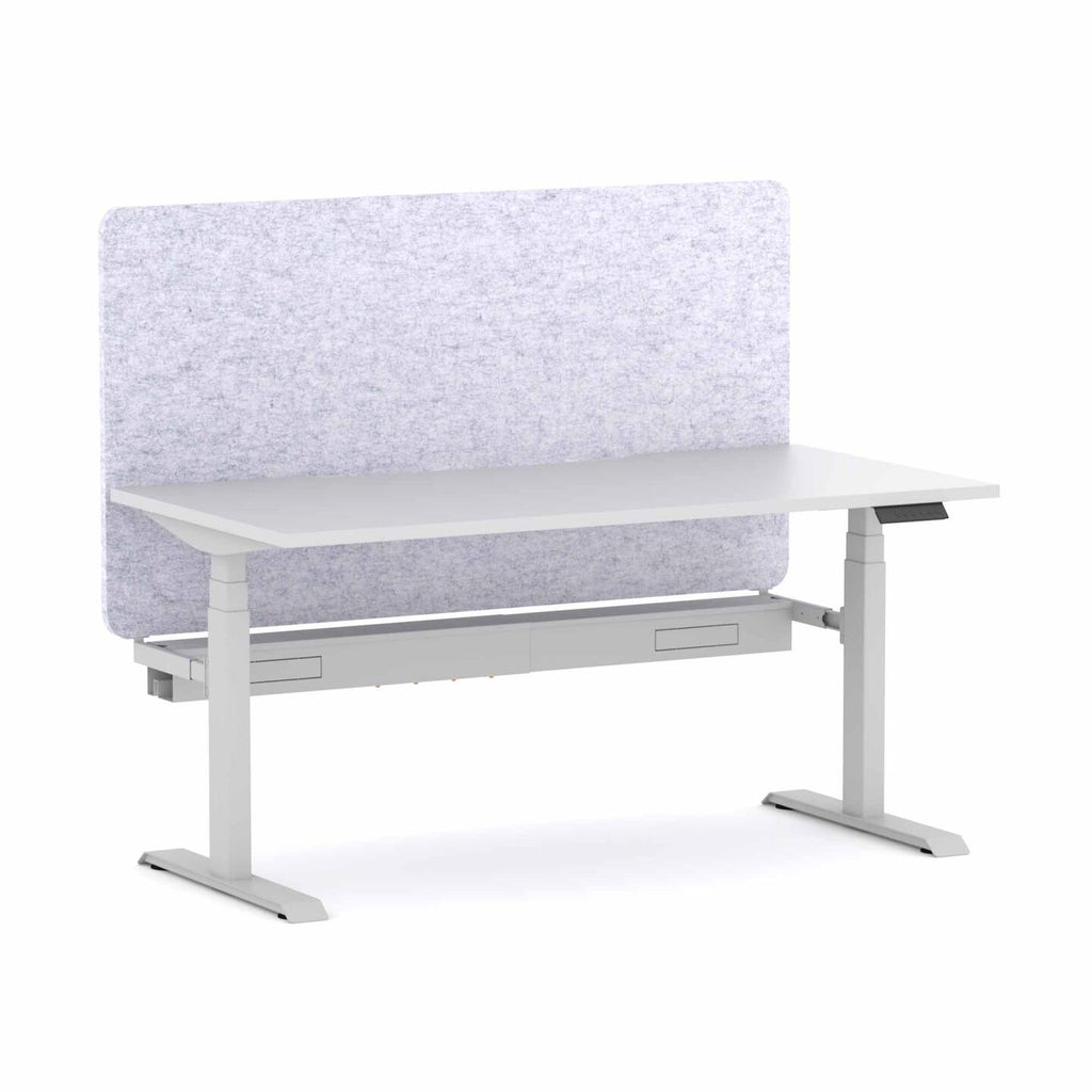 Klass 3C/2M Electric Single Workstation with AcoustiQ Screen - alternate view, size or finish; optional items may be shown