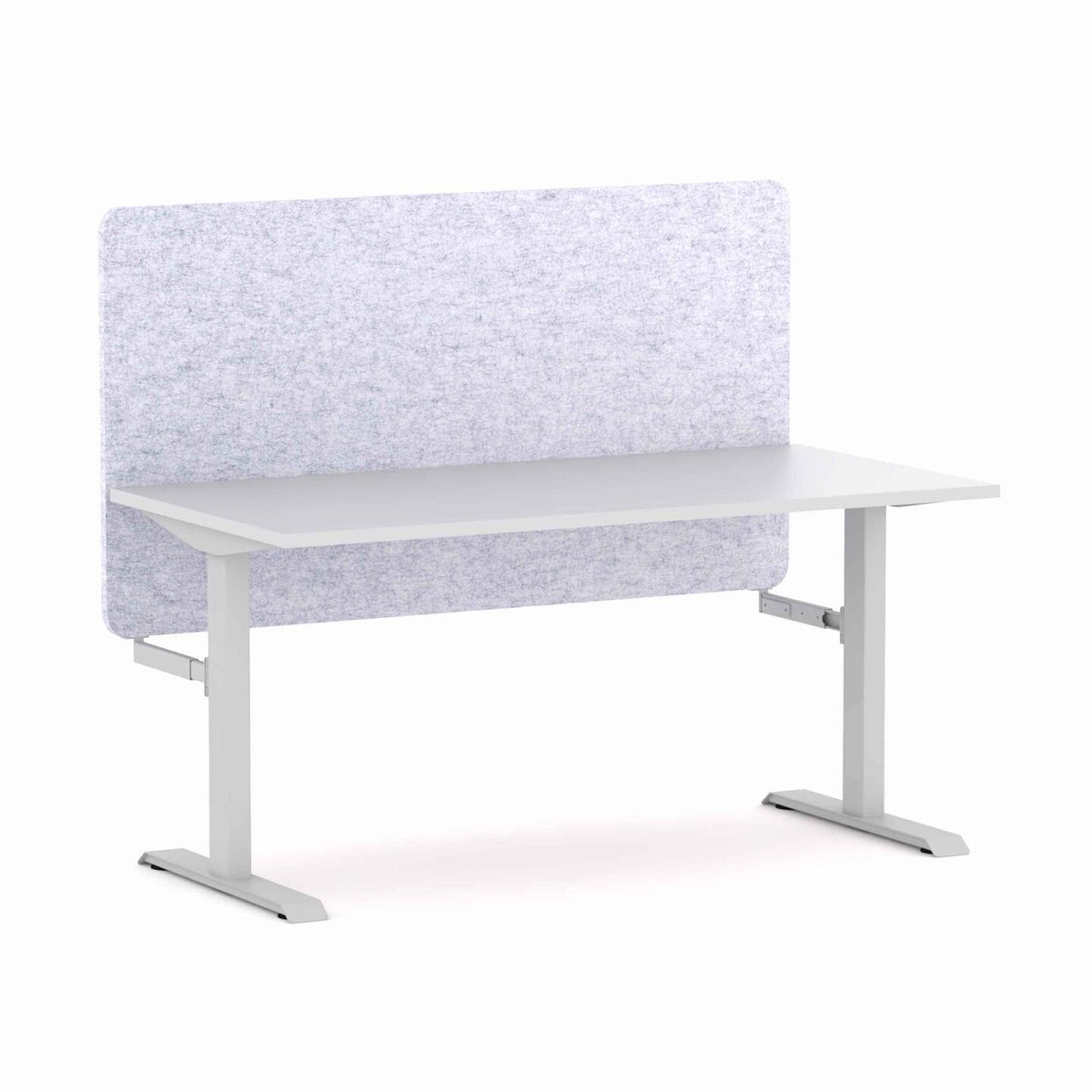 Klass Fixed Single Workstation with AcoustiQ Screen - alternate view, size or finish; optional items may be shown
