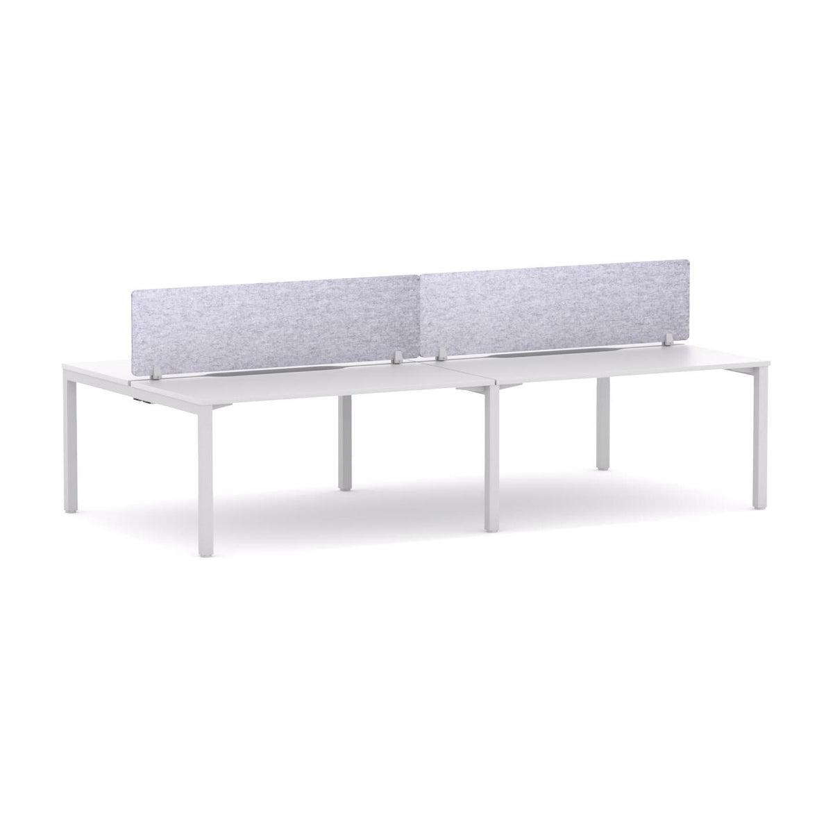 Axis 4-User Double-Sided Workstation with AcoustiQ Screen - product image