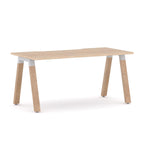 Plantation Single Workstation — White, Classic Oak