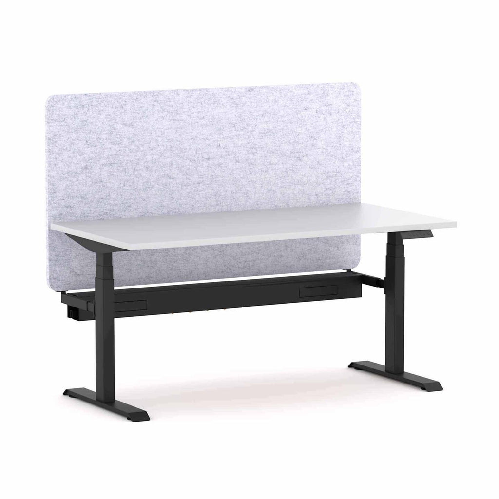 Klass 3C/2M Electric Single Workstation with AcoustiQ Screen - alternate view, size or finish; optional items may be shown