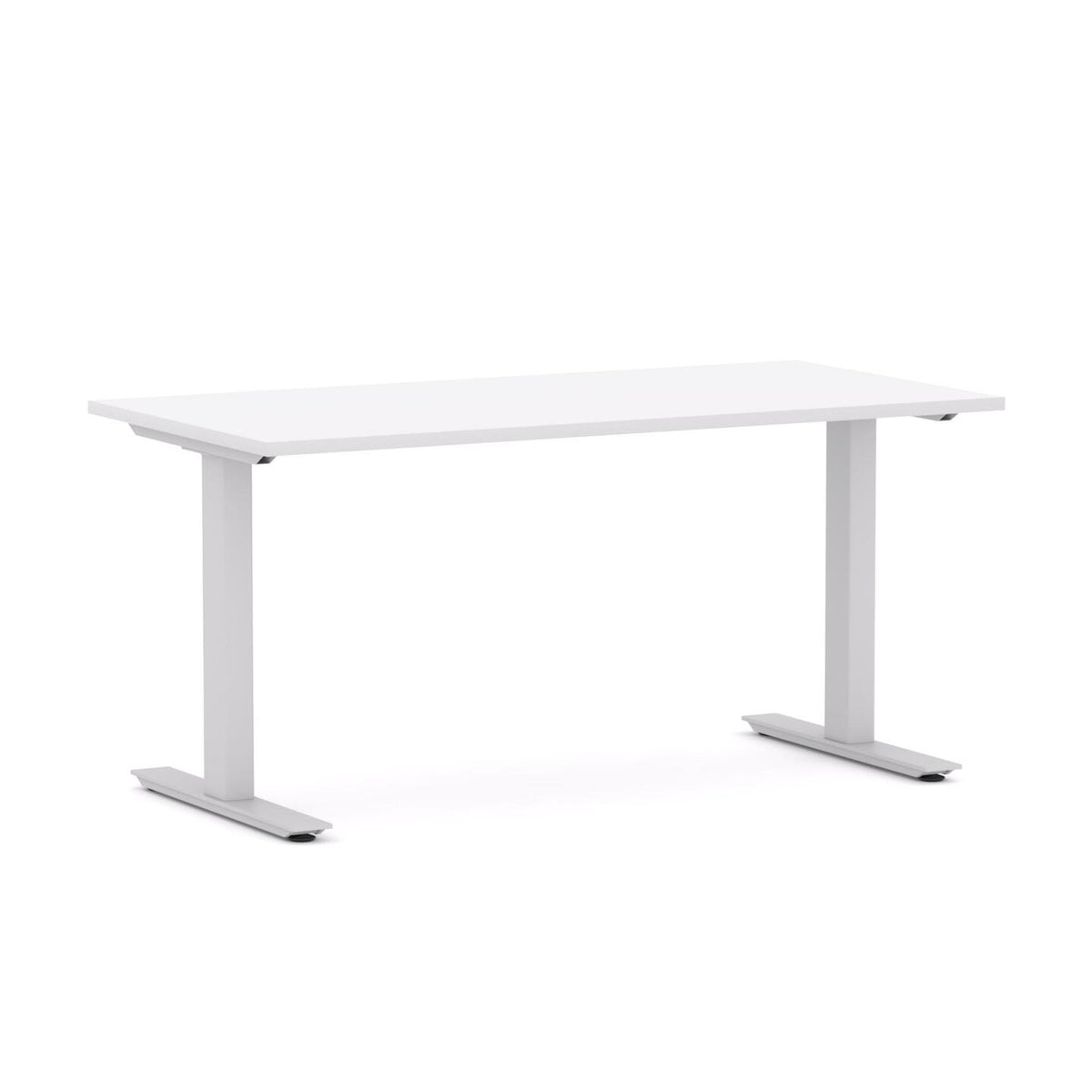 Agile Fixed Rectangle Straight Workstation - alternate view, size or finish; optional items may be shown