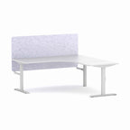 Klass Fixed 90° Workstation with AcoustiQ Screen - alternate view, size or finish; optional items may be shown