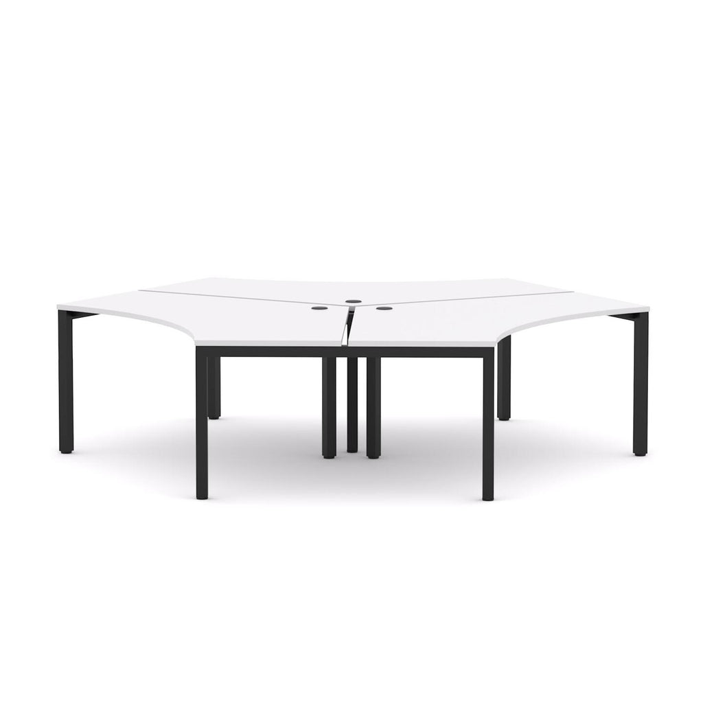 Axis 3-User 120° Workstation - alternate view, size or finish; optional items may be shown
