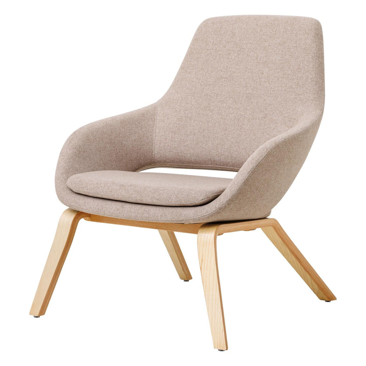 Elaro Lounge Chair — Oak 4-Leg, Walnut #027