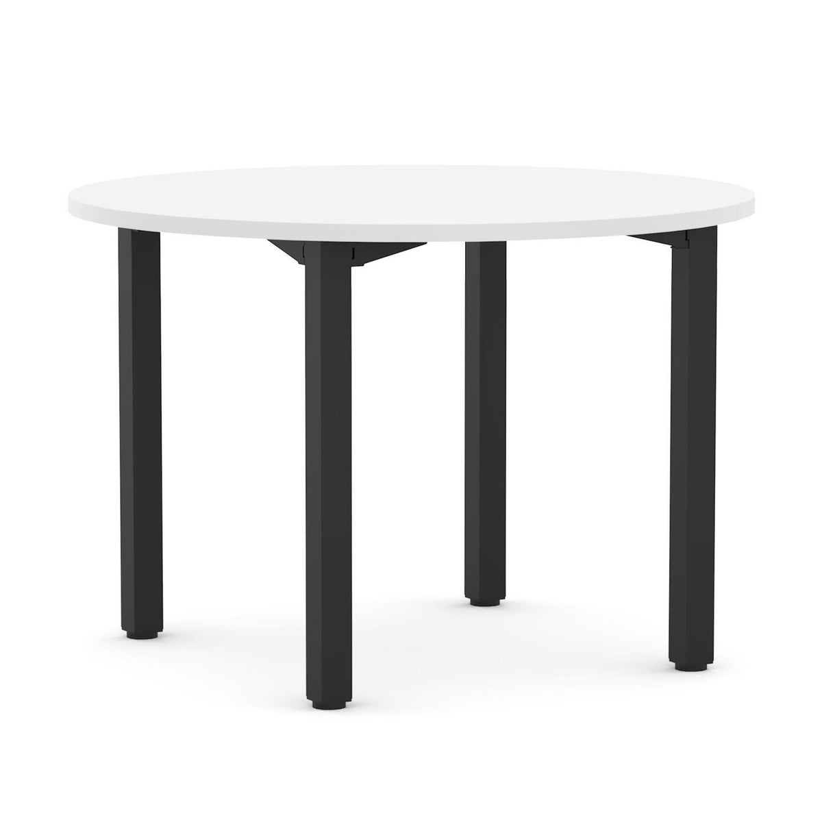 Axis Round Table 4-Leg — Black, Studio White