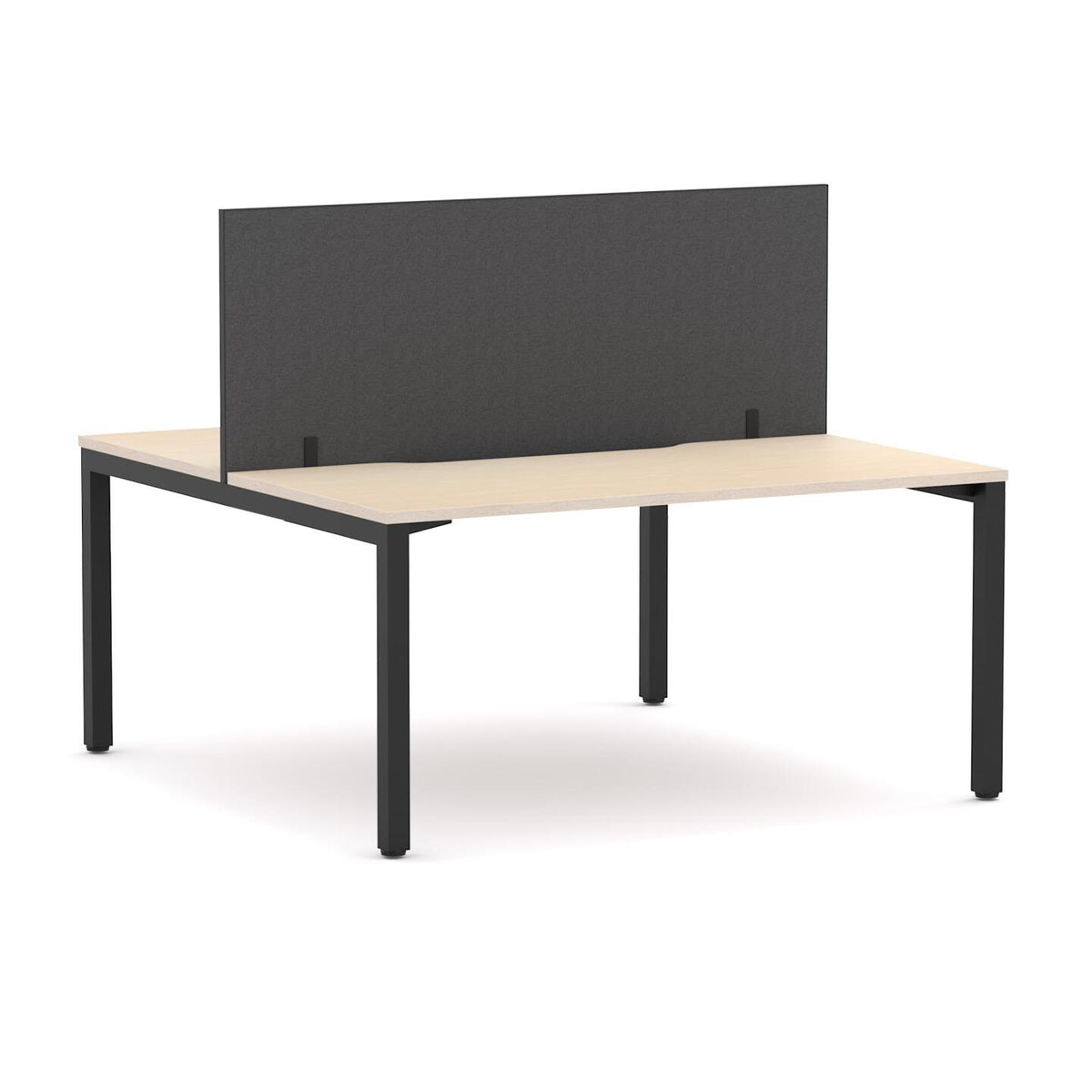 Axis 2-User Double-Sided Workstation with Edge25 Screen - alternate view, size or finish; optional items may be shown