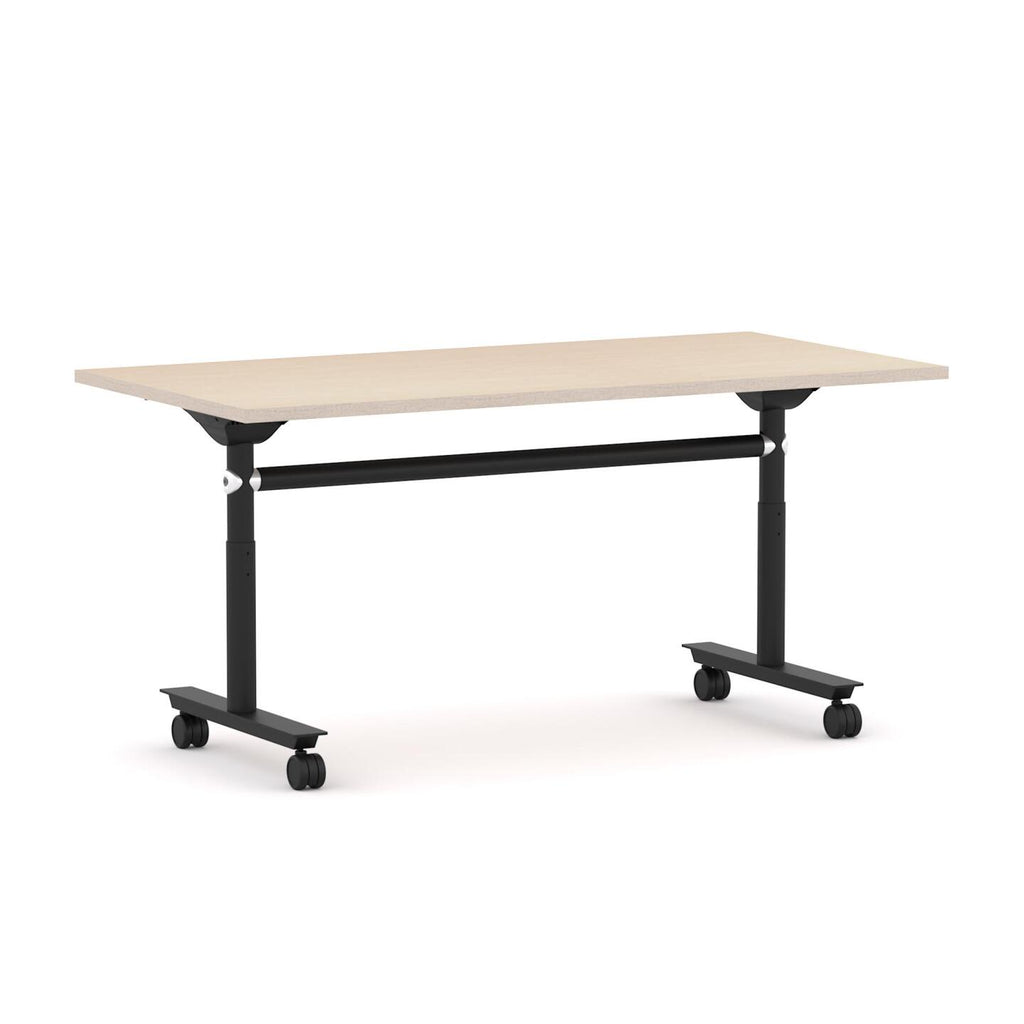 Ascend Flip Table — Black, Nordic Maple