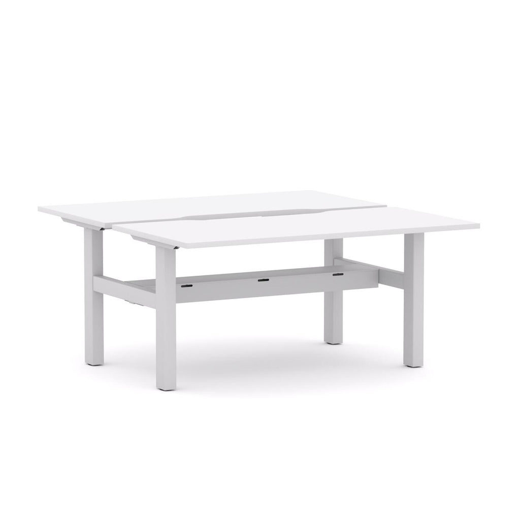 Agile Fixed Rectangle 2-Person DSD Workstation - alternate view, size or finish; optional items may be shown