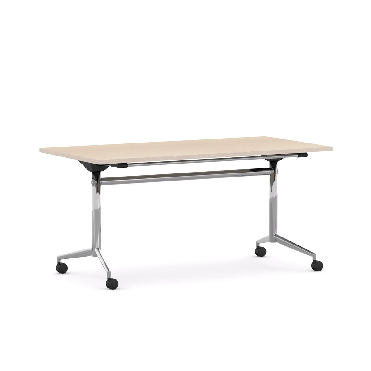 UniFlip Table — Chrome, Nordic Maple