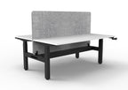 Boost Crank Manual Height Adjustable 2 Person Back to Back Workstation - Eco Panel Screen - configuration image
