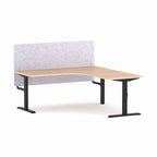 Klass Fixed 90° Workstation with AcoustiQ Screen - alternate view, size or finish; optional items may be shown