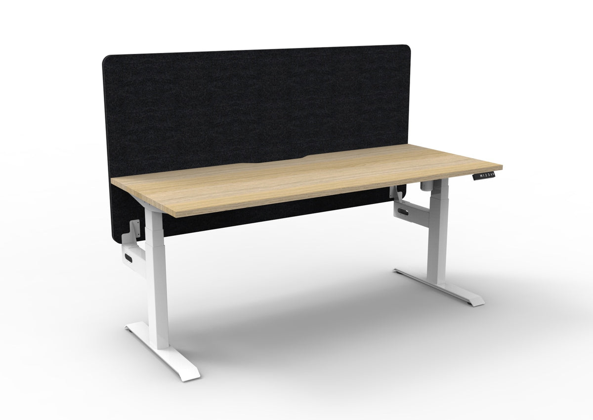 Boost Light Electric Height Adjustable Single Sided Workstation - Eco Panel Screen - configuration image