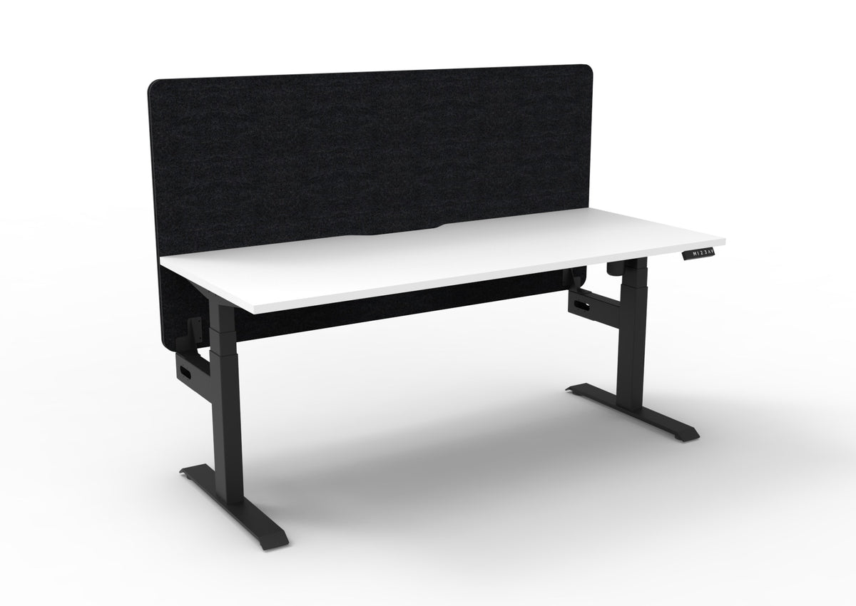 Boost Light Electric Height Adjustable Single Sided Workstation - Eco Panel Screen - configuration image