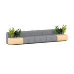 Grove Sofa Configuration 7 — Spotted Grey Wool