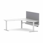 Klass Fixed 90° Workstation with Edge25 Screen - alternate view, size or finish; optional items may be shown