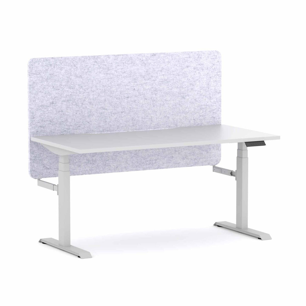 Klass 3C/2M Electric Single Workstation with AcoustiQ Screen - alternate view, size or finish; optional items may be shown