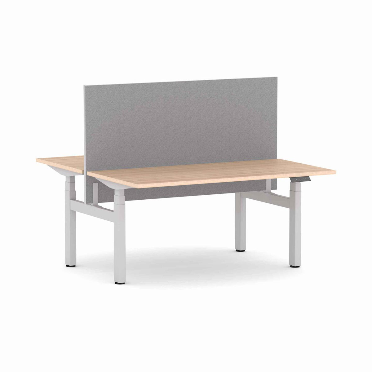 Klass 3C/2M Electric 2-User Double-Sided Workstation with Edge25 Screen - alternate view, size or finish; optional items may be shown
