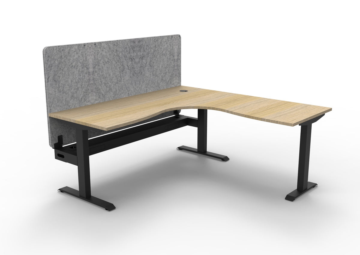 Boost Static Corner Workstation - Eco Panel Screen - configuration image