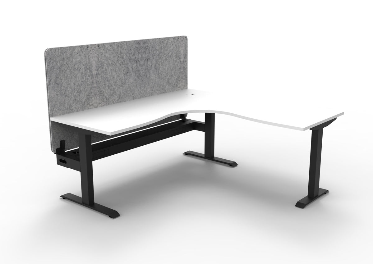 Boost Static Corner Workstation - Eco Panel Screen - configuration image