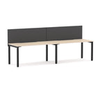 Axis 2-User Single-Sided Workstation with Edge25 Screen - alternate view, size or finish; optional items may be shown