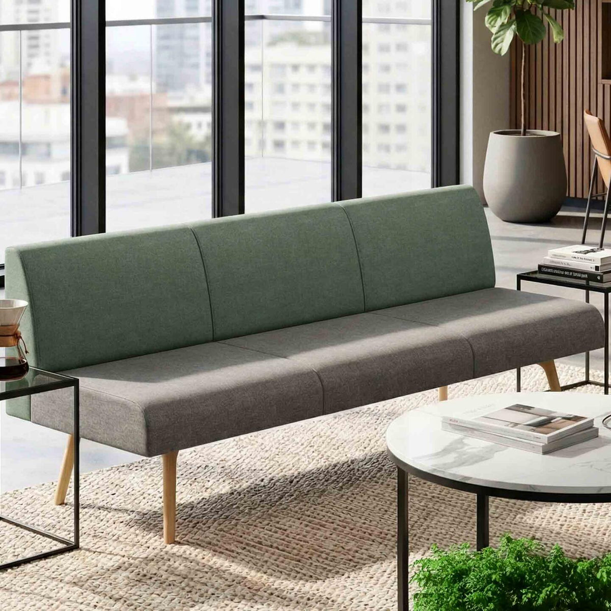 Willow 3-Seater Straight Lounge - alternate view, size or finish; optional items may be shown