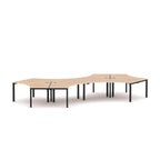 Axis 6-User 120° Workstation - alternate view, size or finish; optional items may be shown