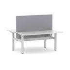 Klass Fixed 2-User Double-Sided Workstation with Edge25 Screen - alternate view, size or finish; optional items may be shown