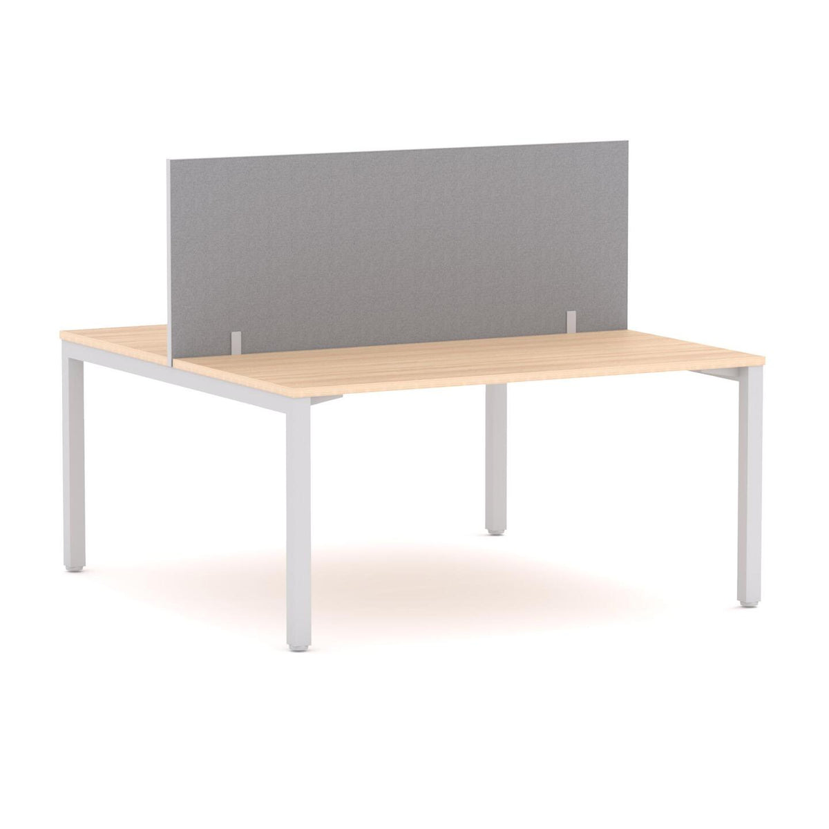 Axis 2-User Double-Sided Workstation with Edge25 Screen - alternate view, size or finish; optional items may be shown