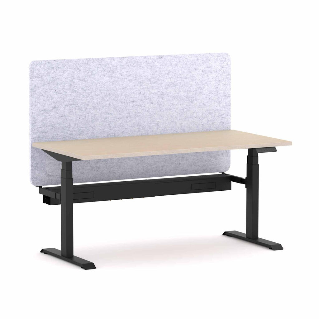 Klass 3C/2M Electric Single Workstation with AcoustiQ Screen - alternate view, size or finish; optional items may be shown