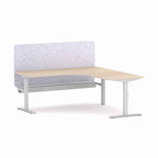 Klass Fixed 90° Workstation with AcoustiQ Screen - alternate view, size or finish; optional items may be shown