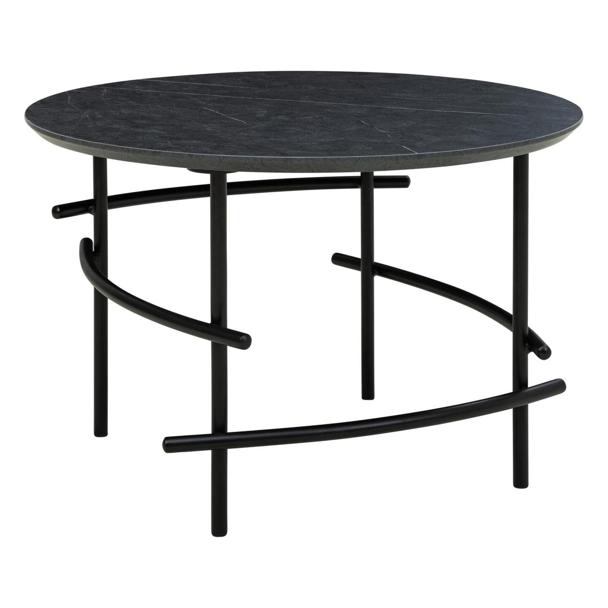 Arcos Coffee Table — Black, Black Marble