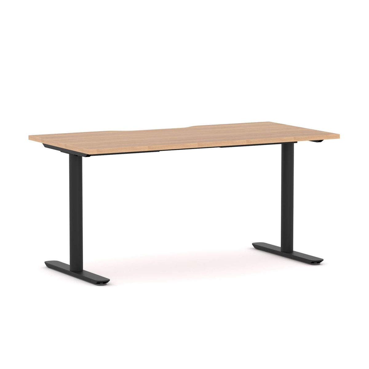 Agile Fixed Round Straight Workstation - alternate view, size or finish; optional items may be shown