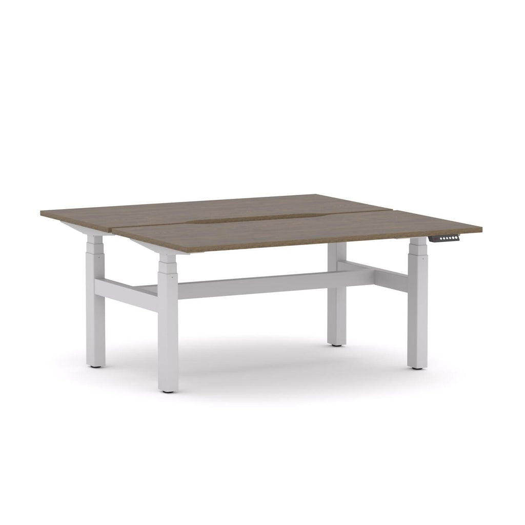 AgileMotion+ 3C/2M Electric Rectangle 2-Person DSD Workstation - alternate view, size or finish; optional items may be shown