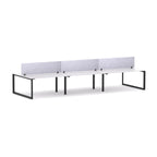 Anvil 6-User Double-Sided Workstation with AcoustiQ Screen - alternate view, size or finish; optional items may be shown