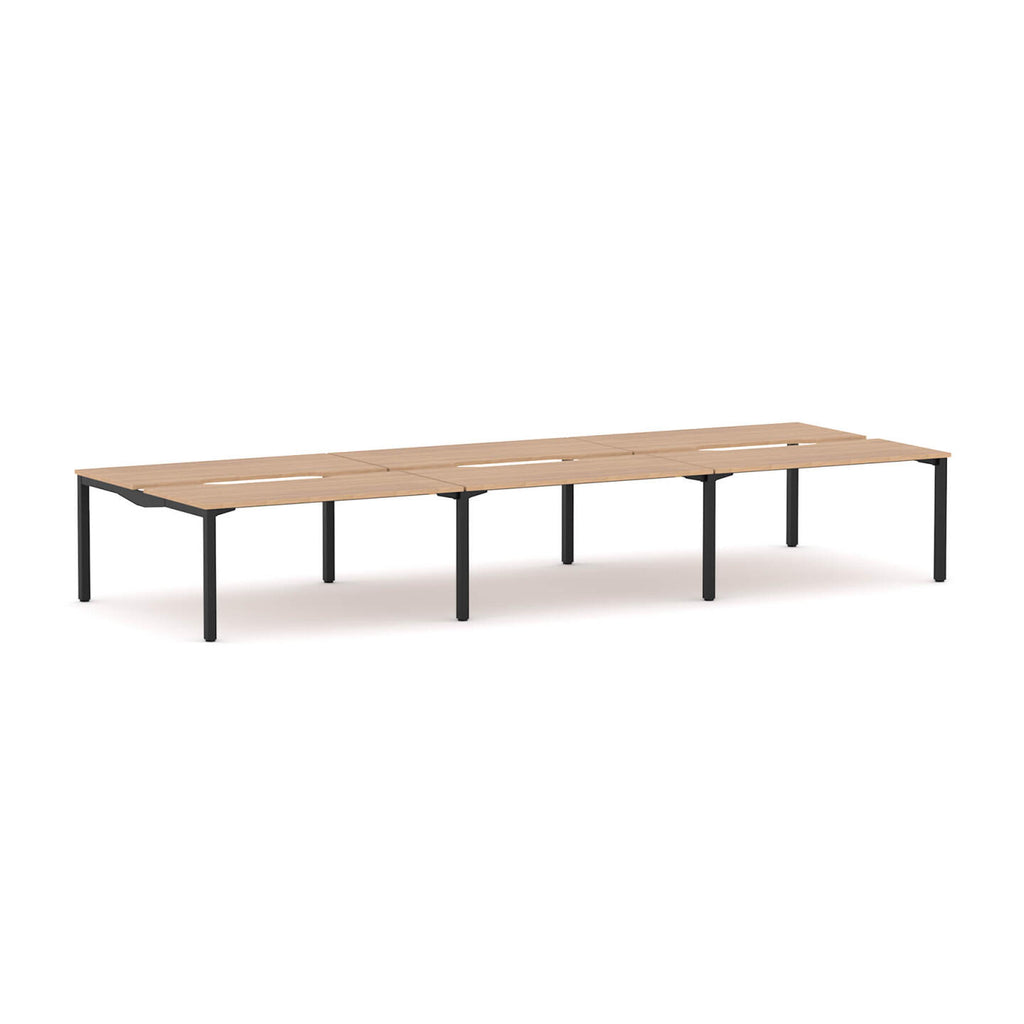 Axis Stretch 6-User Double-Sided Workstation - alternate view, size or finish; optional items may be shown
