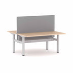 Klass Fixed 2-User Double-Sided Workstation with Edge25 Screen - alternate view, size or finish; optional items may be shown