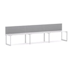 Anvil 3-User Single-Sided Workstation with Edge25 Screen - alternate view, size or finish; optional items may be shown