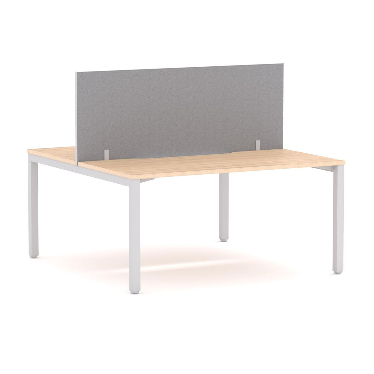 Axis 2-User Double-Sided Workstation with Edge25 Screen - alternate view, size or finish; optional items may be shown