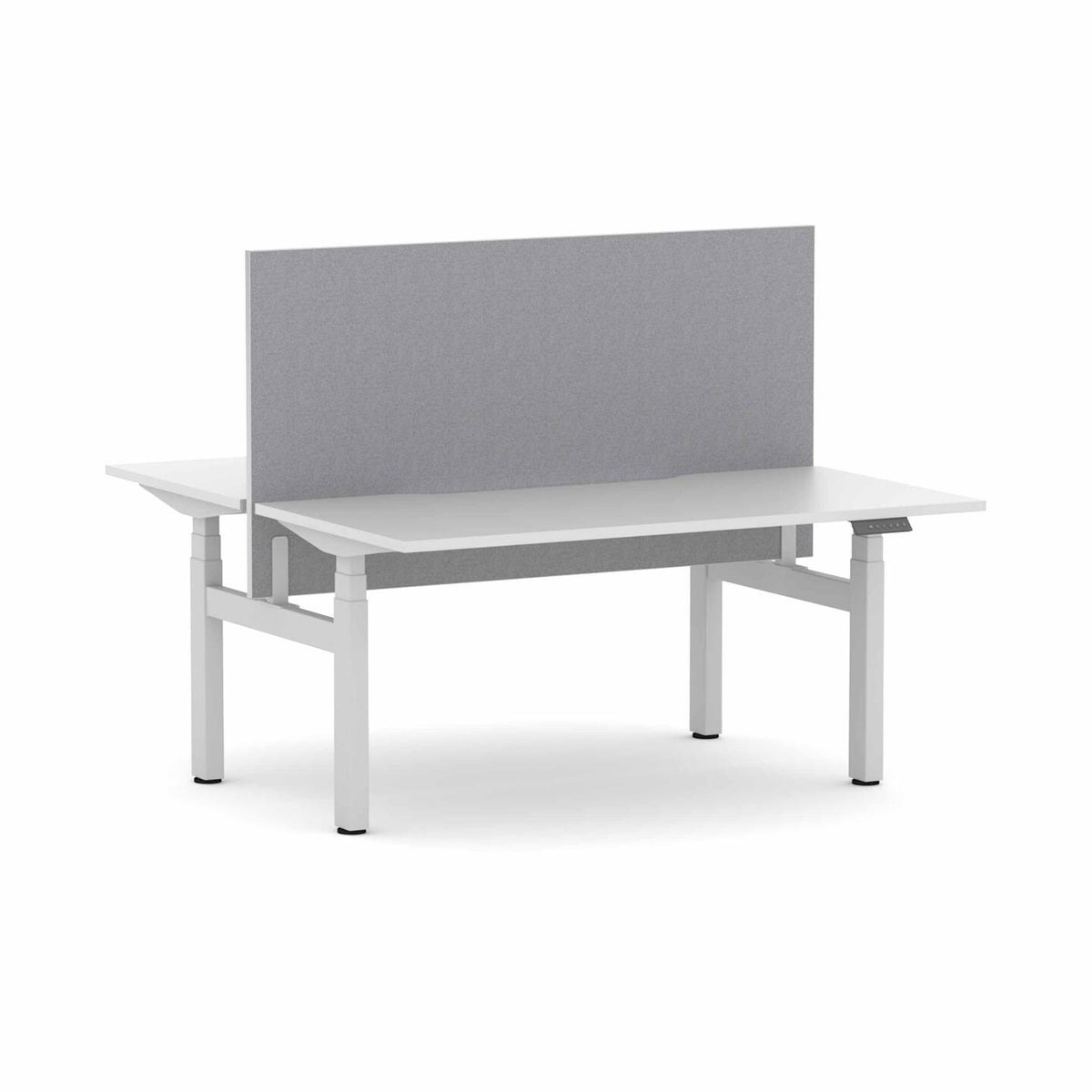 Klass 3C/2M Electric 2-User Double-Sided Workstation with Edge25 Screen - alternate view, size or finish; optional items may be shown