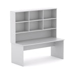 EkoSystem Straight Workstation with Hutch - alternate view, size or finish; optional items may be shown