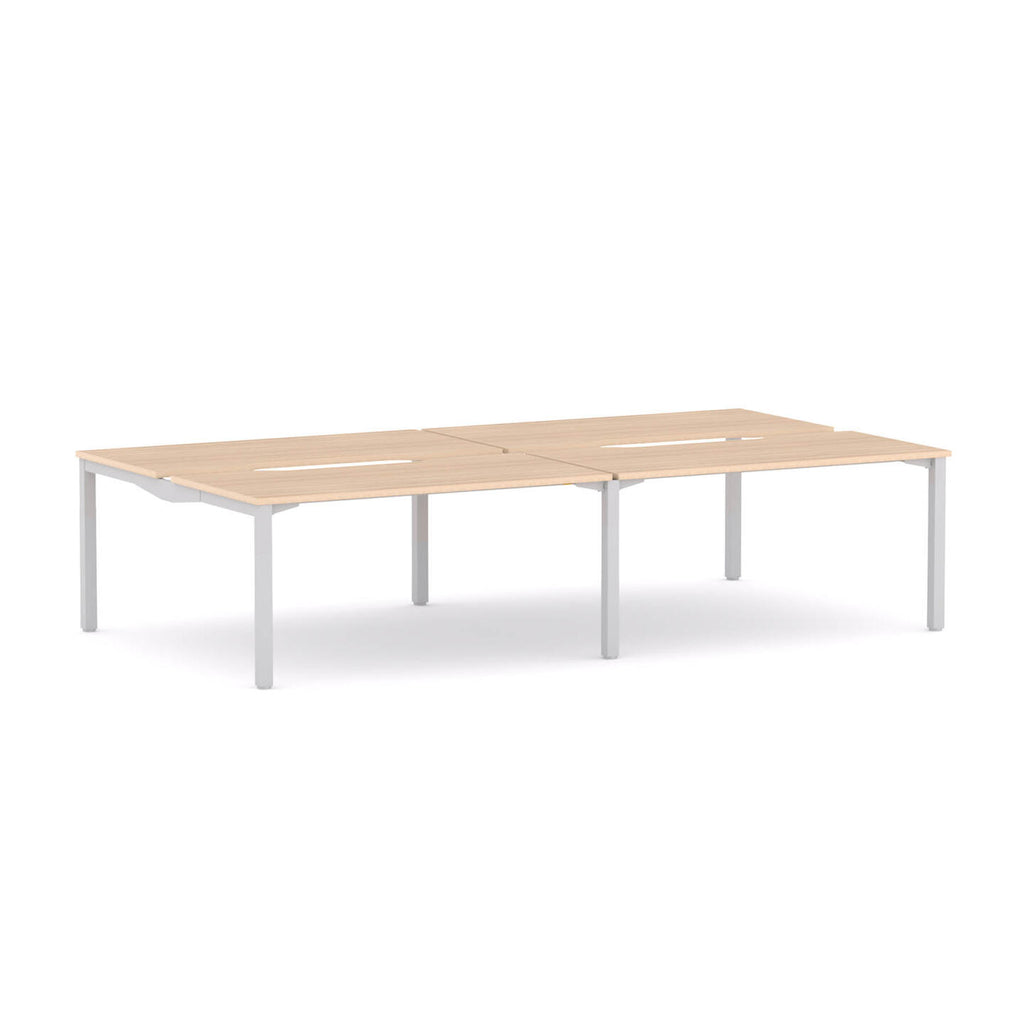 Axis Stretch 4-User Double-Sided Workstation - alternate view, size or finish; optional items may be shown