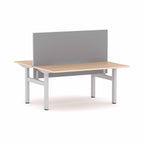 Klass Fixed 2-User Double-Sided Workstation with Edge25 Screen - alternate view, size or finish; optional items may be shown
